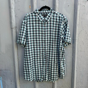John Varvatos  Plaid Check Button-down, size XXL